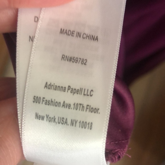 Adrianna Papell Evening “rich raisin” gown size 8 - Picture 7 of 8
